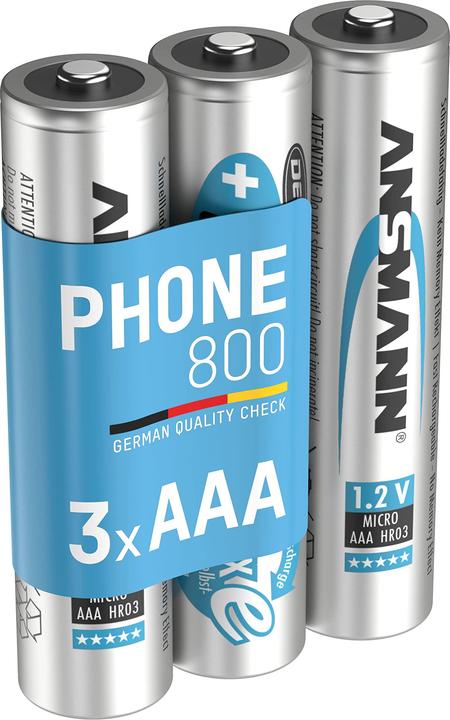 Produktbild Ansmann Phone (3 Stk., AAA, 800 mAh)