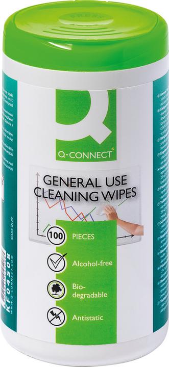 Q-Connect Salviettine multiuso per la pulizia (100 x)