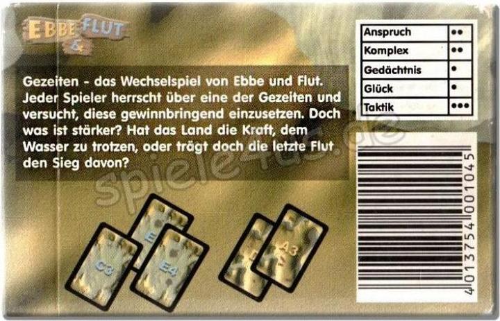 Actual product image ADL01045 - Ebbe & Flut - card game (GB, DE, FR), for 1 to 2 players, aged 10 and older (English)