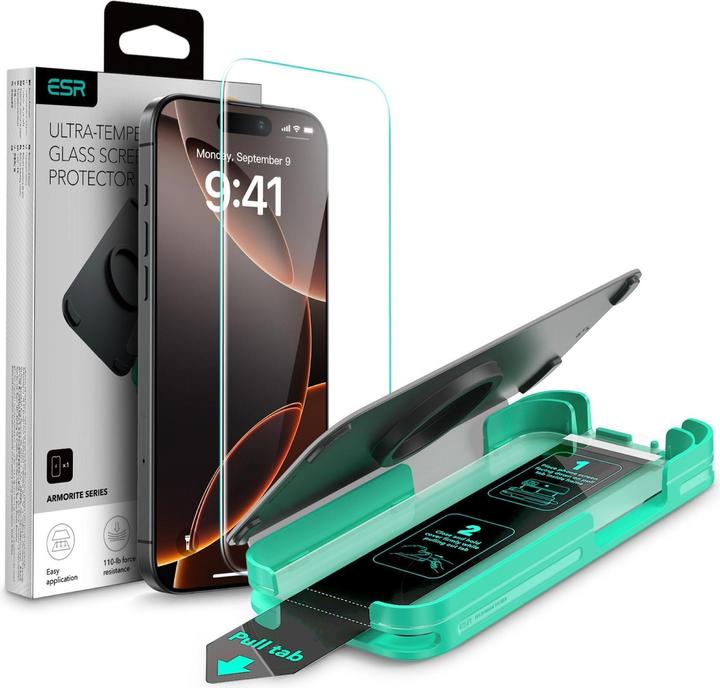 ESR Armorite Displayschutz (1 Stück, Apple iPhone 16 Pro)