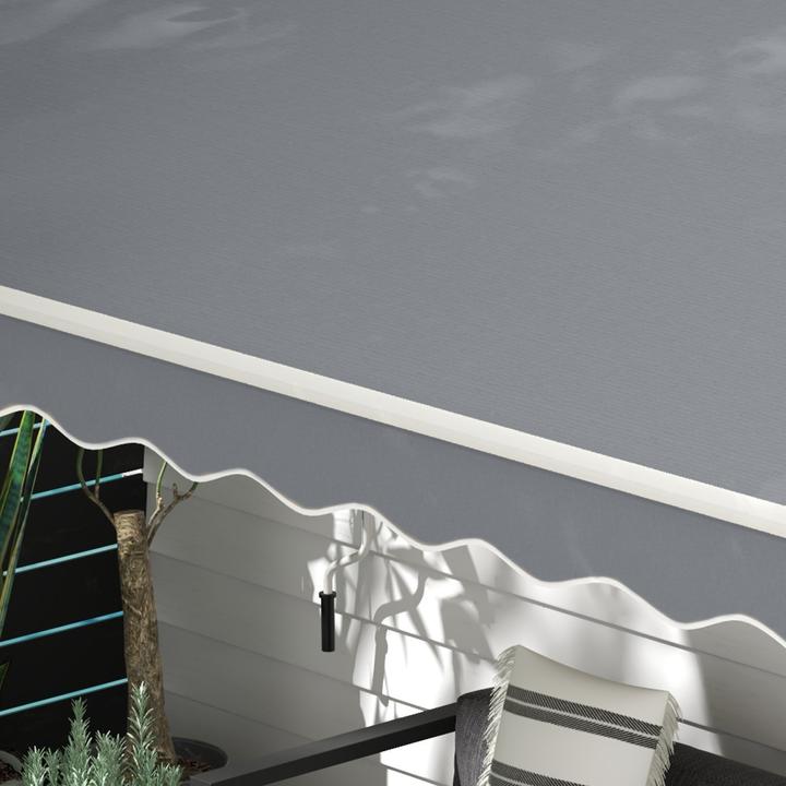 Actual product image Outsunny Hinged awning with hand crank (2.45 m)
