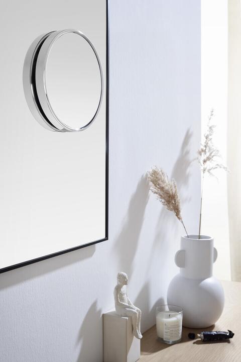 Image du produit Emco pure miroir cosmétique, à coller, 3 fois, D=153mm, 109800126