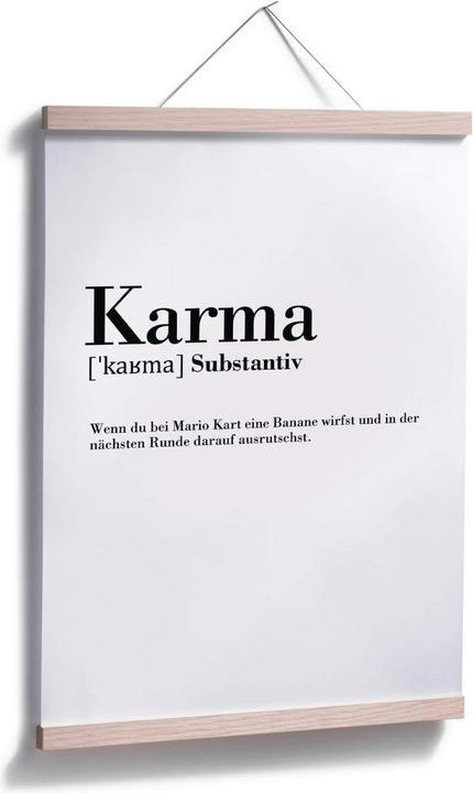 Produktbild Trenddeko Grammatik Karma (80 x 100 cm)