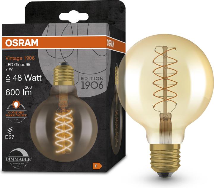 Immagine prodotto Osram Annata 1906 (E27, 7 W, 600 lm, 1 x, F)
