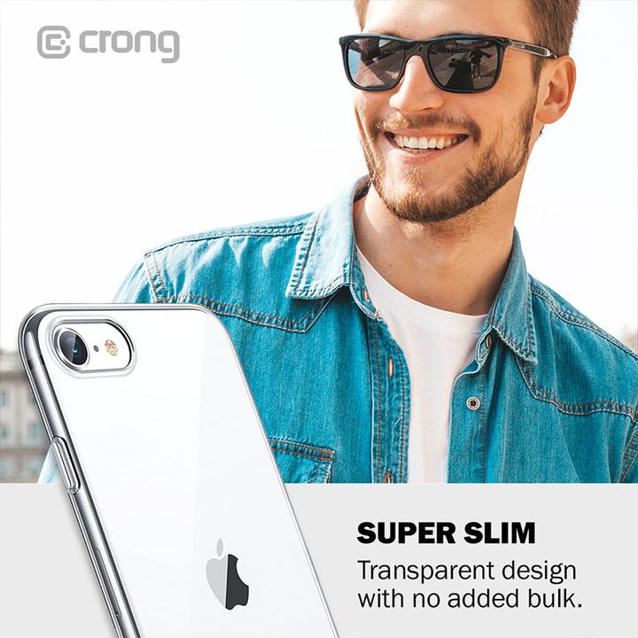 Actual product image Crong Crystal Slim Cover Case for iPhone 8/7 (Transparent) (Apple iPhone 8)