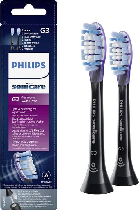 Actual product image Philips Sonicare Original slip-on brush Premium GumCare 4 pack (4 x)