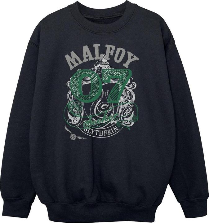 Produktbild Boys Seeker Draco Malfoy Slytherin Cotton Sweatshirt (152, 158)