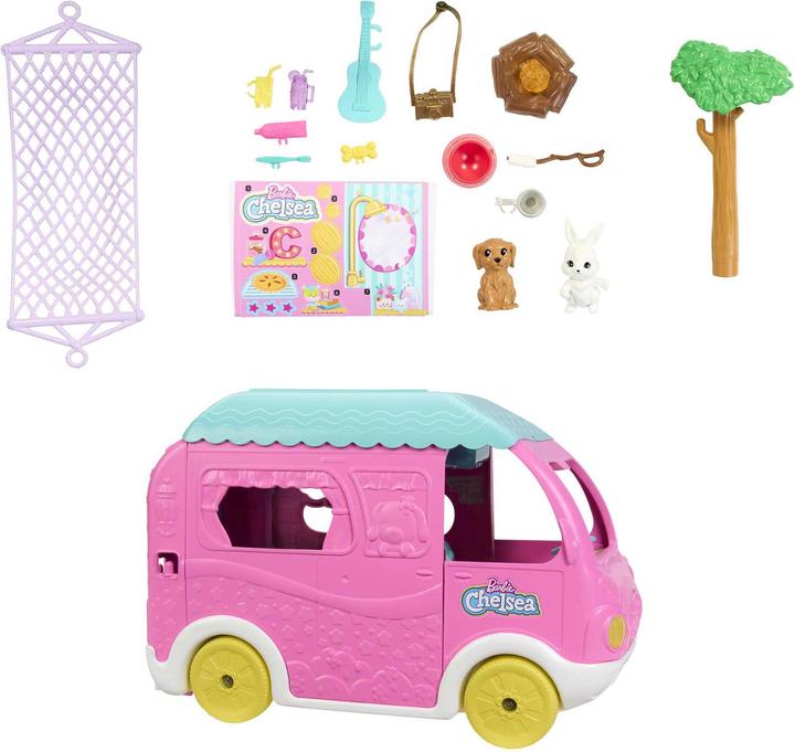 Actual product image Barbie Chelsea 2-in-1 camper