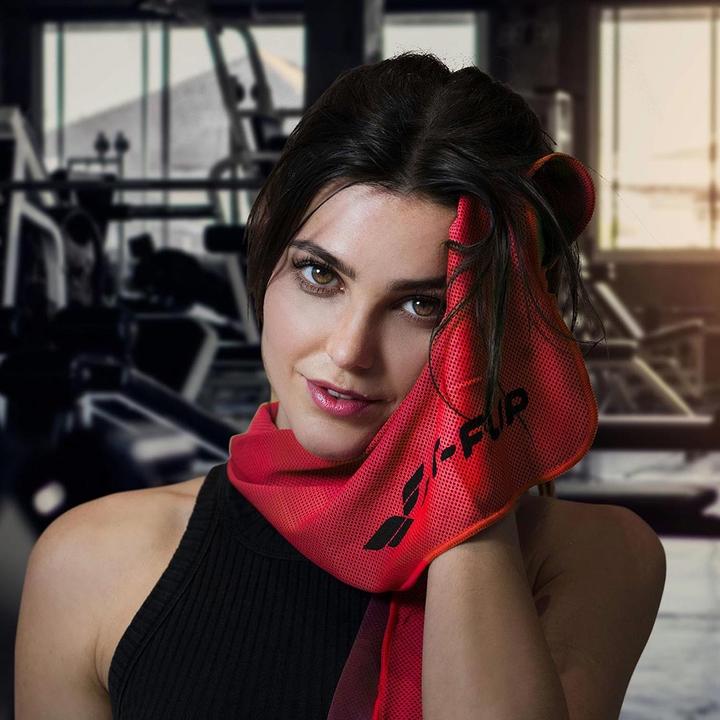 Produktbild Fit-Flip Airflip Towel Kühlhandtuch Mikrofaser mit Tasche 100x30cm (100 x 30 cm)