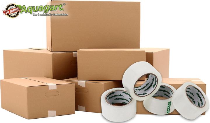Immagine prodotto Aquagart 12 x Profi Klebeband Paketband extra stark Paketklebeband 50mm x 66m transparent (50 mm)