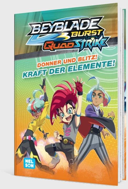 Actual product image BEYBLADE BURST QUADSTRIKE: Donner und Blitz! Kraft der Elemente! (German, Nelson, 2024)