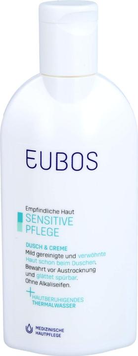 Actual product image Eubos SENSITIVE SHOWER & CREAM refill bag, 200 ml solution (200 ml)