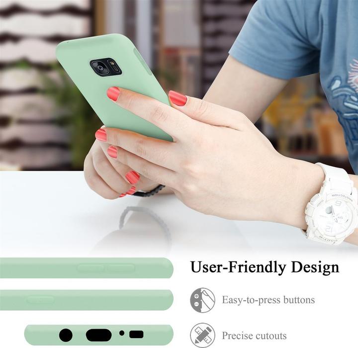 Actual product image Cadorabo TPU Liquid Silicone Case Cover (Samsung Galaxy S7 Edge)