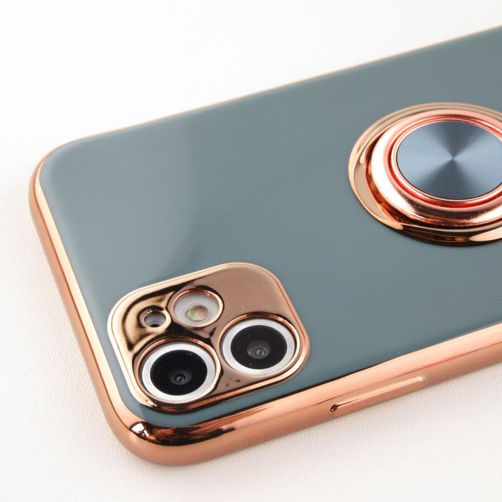 Image du produit PhoneLook Coque Gel Bronze avec anneau gris (Apple iPhone 13 Pro)