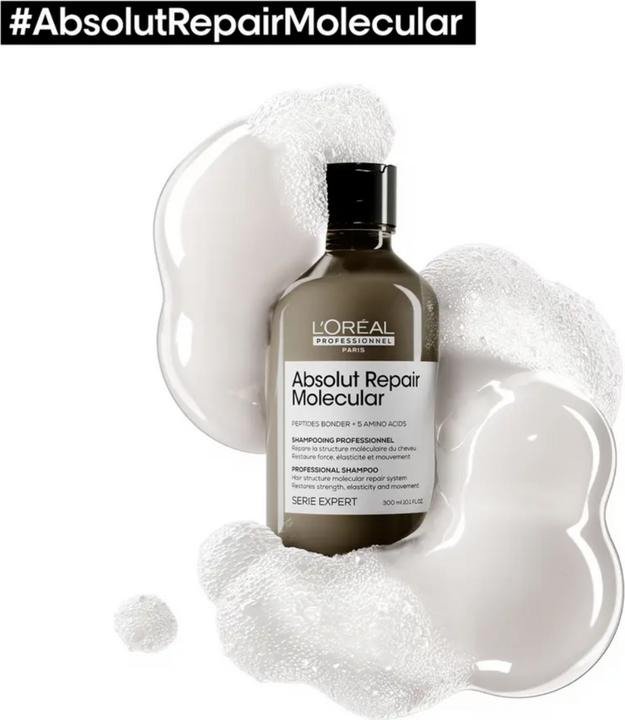 Produktbild L'Oréal Professionnel Absolut Repair Molecular (300 ml, Flüssiges Shampoo)