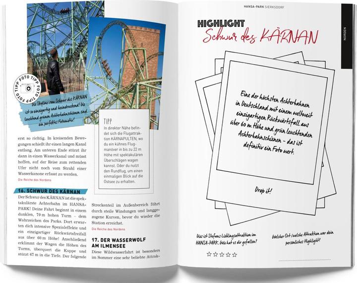 Produktbild GuideMe Travel Book Die 30 besten Freizeitparks Deutschlands – Reiseführer (Deutsch, Stefan, Andter, 2023)
