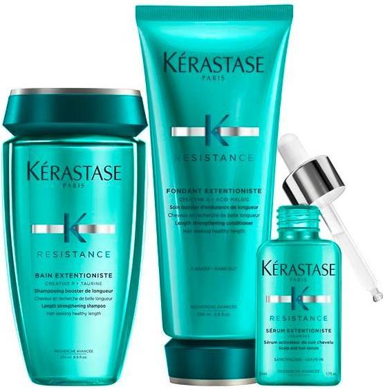 Actual product image Kérastase Extentioniste Trio (Shampoo 250 ml + Pflege 200 ml + Serum 50 ml) (Hair care set)