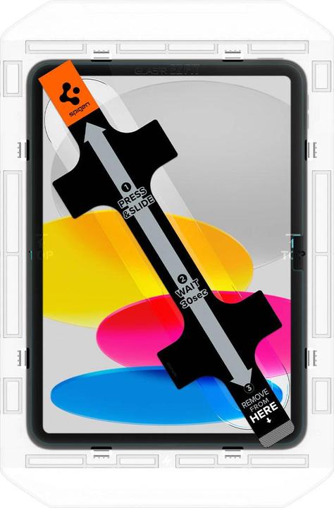 Produktbild Spigen Glas.TR iPad 10.9 2022 "EZ FIT" szkło hartowane z ramką AGL05554 (1 Stück, iPad 2022 (10. Gen))
