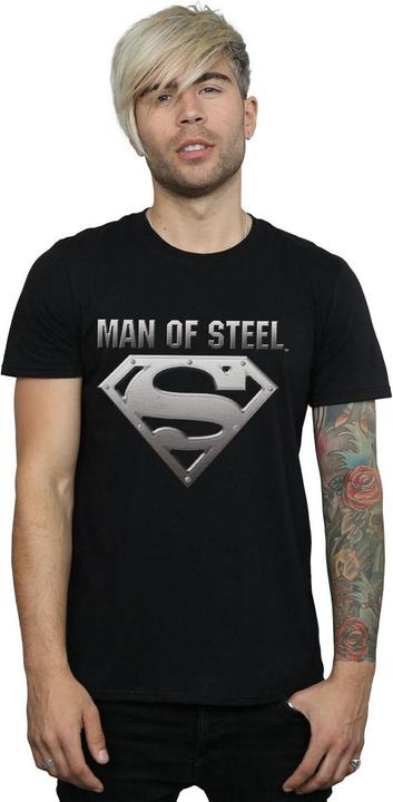 Image du produit - T-shirt SUPERMAN MAN OF STEEL SHIELD - Homme (L)