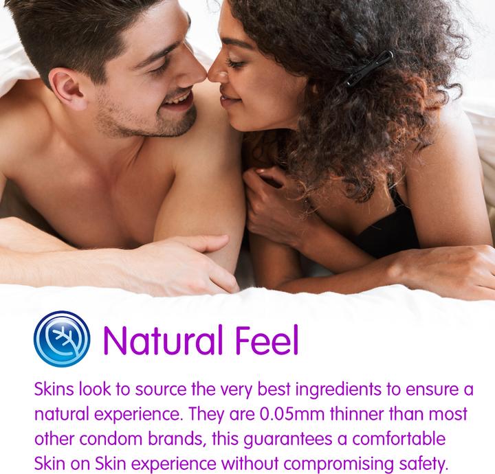 Actual product image Skins Extra Large" 16 XXL condoms made of crystal clear latex - without latex odour (16 pcs.)