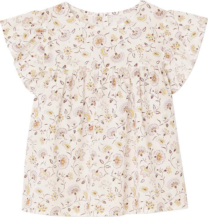 Actual product image Vertbaudet Girls' set: floral blouse & muslin shorts (158)