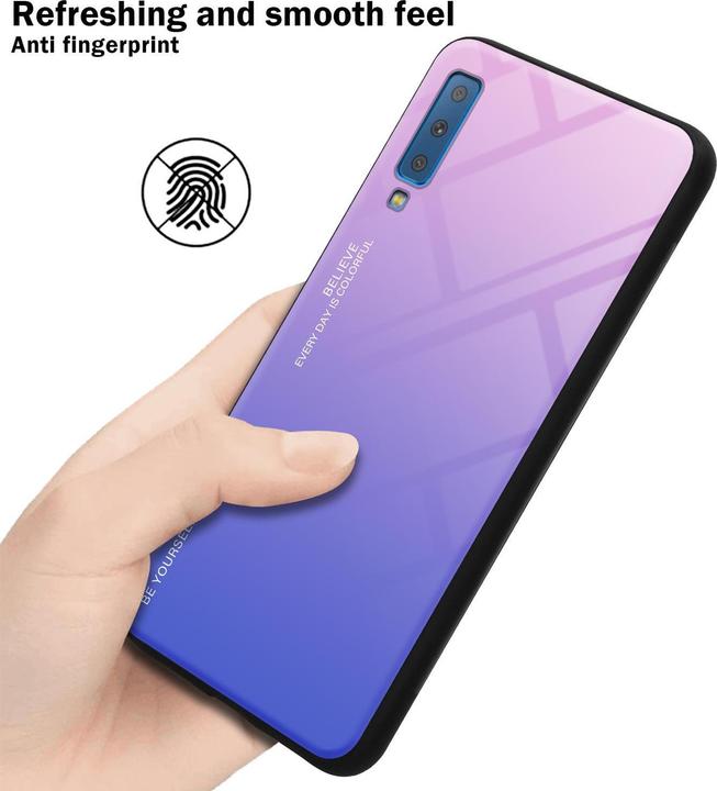 Productafbeelding Cadorabo TPU 2 kleuren glasdekking (Samsung Galaxy A7 (2018))