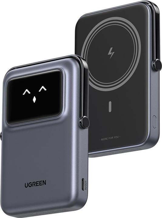 Actual product image Ugreen Magnetic Power bank UNO PB572 10000mAh Qi Grey (10000 mAh)