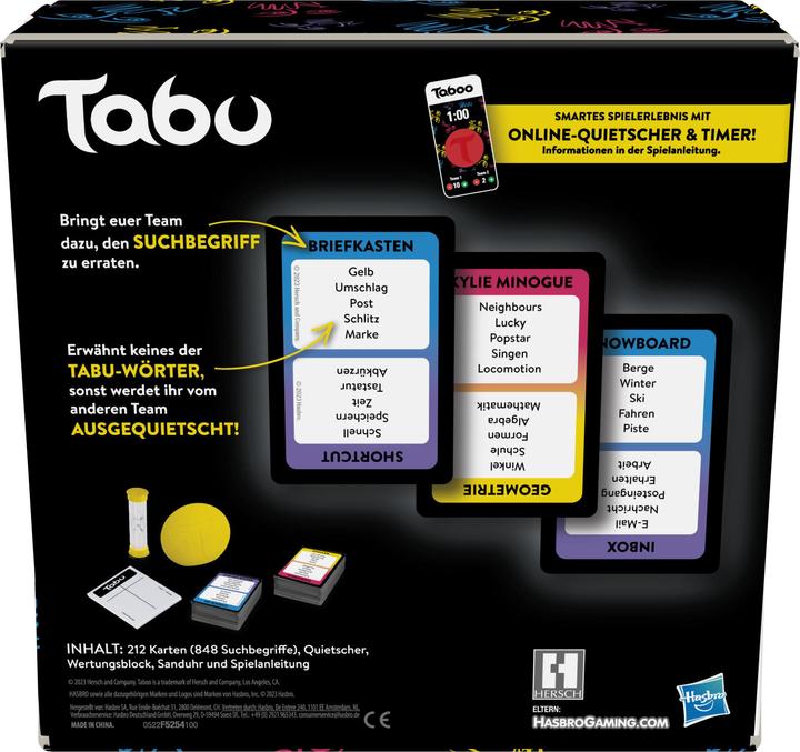 Immagine prodotto Hasbro Gaming Tabù (Tedesco)