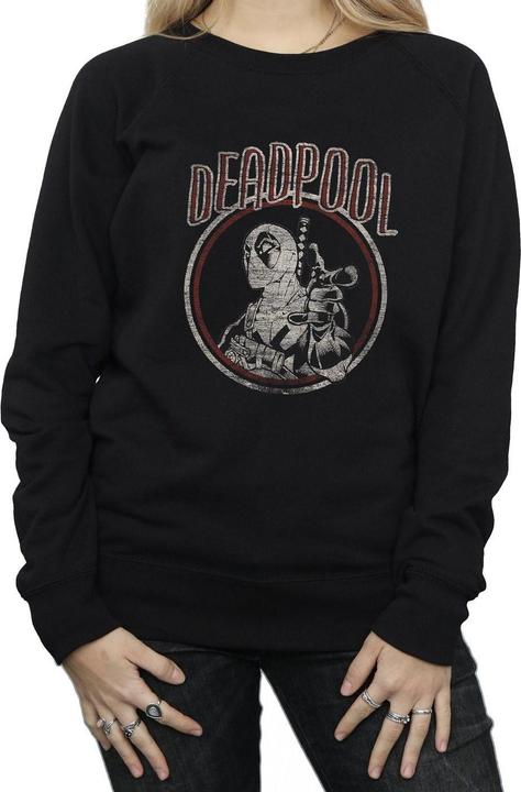Image du produit - Sweat DEADPOOL VINTAGE CIRCLE - Femme (XL)