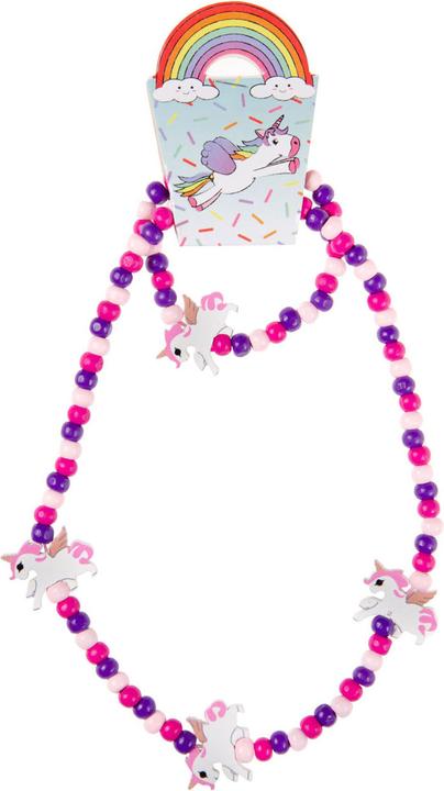 Actual product image LG-Imports Wooden Necklace and Bracelet Unicorn (Hout)