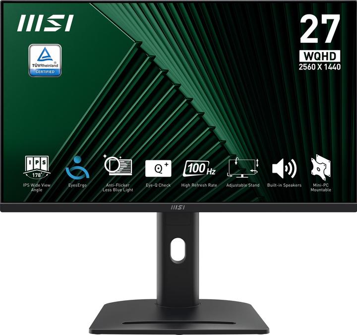 MSI Pro MP275QPG (2560 x 1440 pixels, 27")