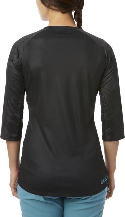 Produktbild Giro Roust Jersey für Damen mit 3/4-Ärmeln, schwarz geblümt
