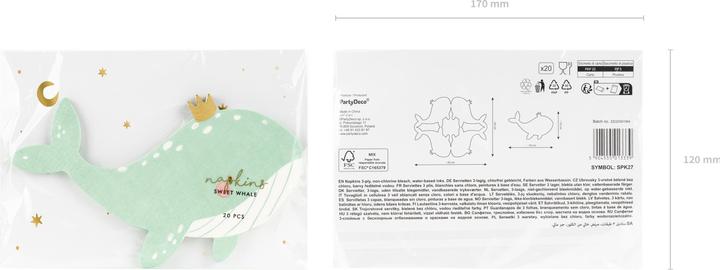 Actual product image Partydeco Napkins (20 x, 12 x 1 x 17 cm)