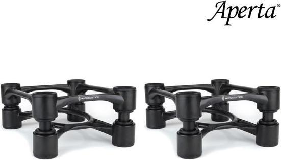 Immagine prodotto Isoacoustics Aperta Speaker Ontkoppeling Stands, per coppia, alluminio-argento (1 coppia, Cavalletto, Inclinabile)