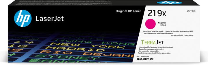 HP 219X High Yield Magenta Original LaserJet Toner Cartridge, 2500 pages, Magenta, 1 pc(s) (M)