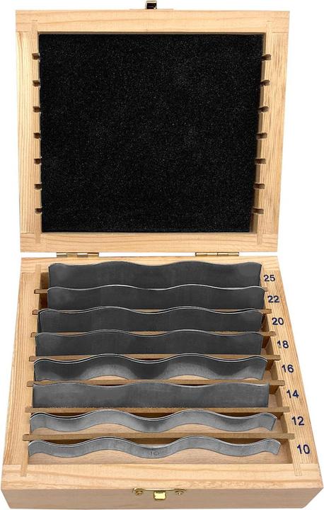 Produktbild Paulimot Parallelunterlagen-Set wellenförmig 16-teilig Länge 110 mm
