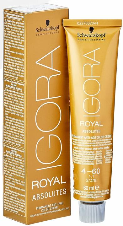Produktbild Schwarzkopf Professional Igora Royal - 4-60 Mittelbraun Schoko Natur (Braun)