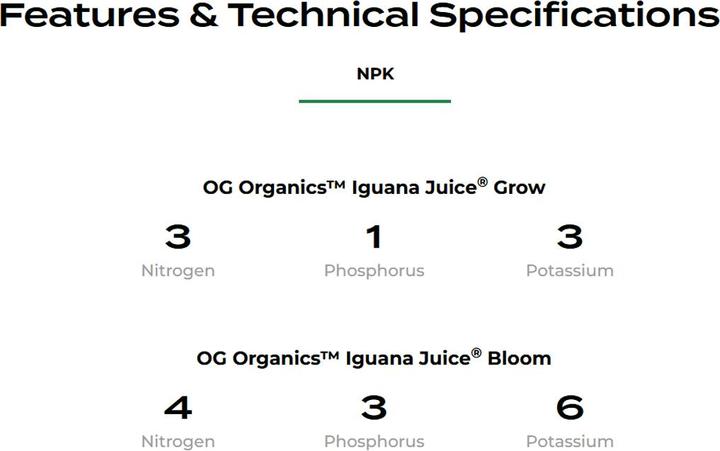 Produktbild Advanced Nutrients True Organic Iguana Juice Grow 1L (1.20 kg, 1 l)
