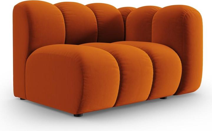 Actual product image Micadoni Velvet Modul Right, "Lupine", 1 Seat, 115x95x70Made in Europe (2 person sofa, 3-seater, 4-seater)