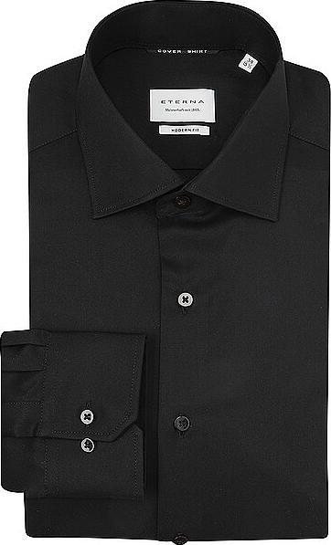 Eterna Herrenhemd MODERN FIT Langarm Standard SCHWARZ Gr.39 (39)