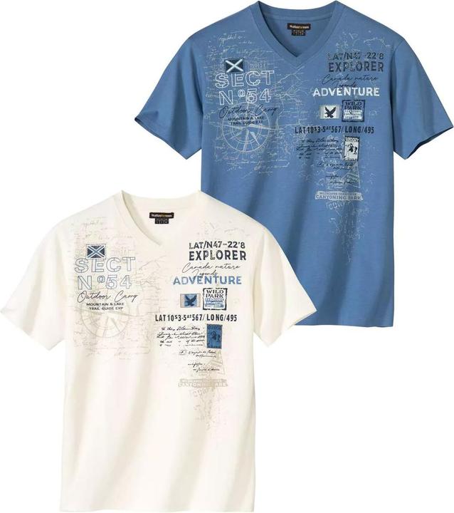 Produktbild Atlas For Men TShirt VAusschnitt (2erPack) (XXL)