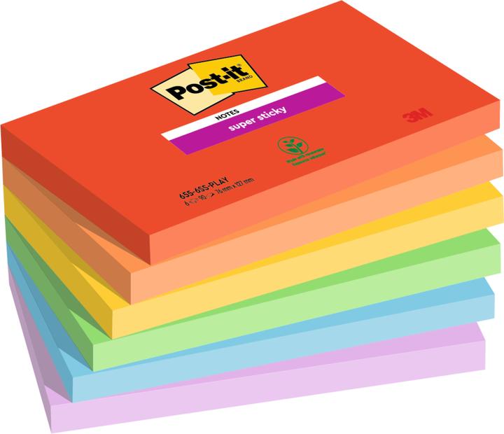 Post-it Super Sticky Playful (76 x 127 mm)