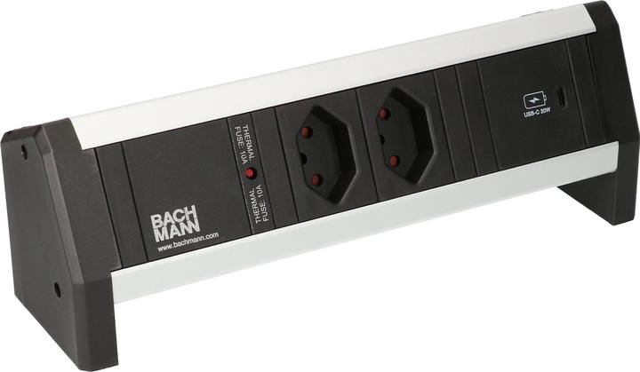 Productafbeelding Bachmann Bureaustrip DESK 1, 2x T13, 1x USB C (2 x, Type 13, USB-A, USB-C)