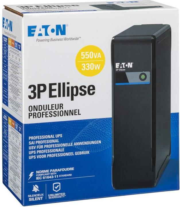 Actual product image Eaton USV 3P550I 550VA 330W IEC (550 VA, 330 W, Standby UPS)