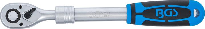Immagine prodotto BGS Cricchetto reversibile, estensibile | guida quadra esterna 12,5 mm (1/2") | 305 - 445 mm (1/2")