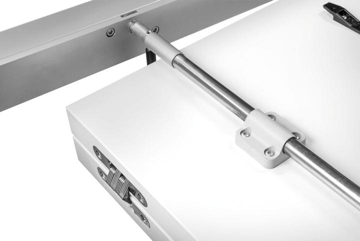 Actual product image Pöttker TOPSLIDE pull-out table runner, extension 720 mm, length 1200 mm, steel/aluminium