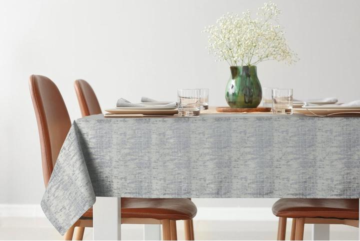 Actual product image Eurofirany ALINA jacquard tablecloth with subtle, delicate fabric pattern, 140 x 180 cm (140 x 180 cm)
