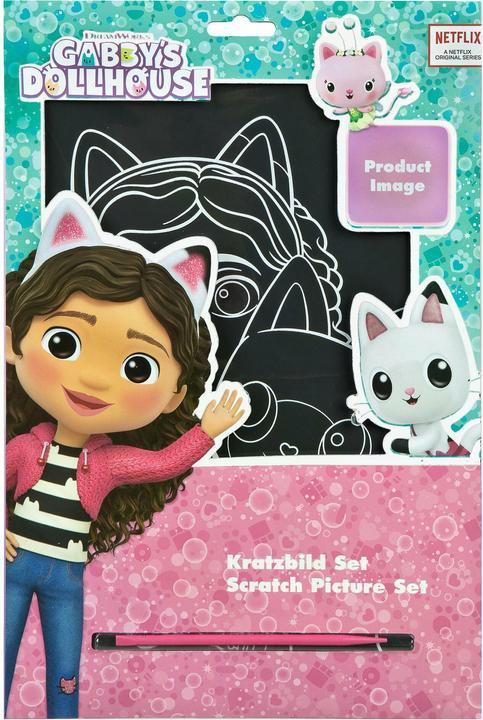 Produktbild Undercover Gabby's Dollhouse Kratzbild Set