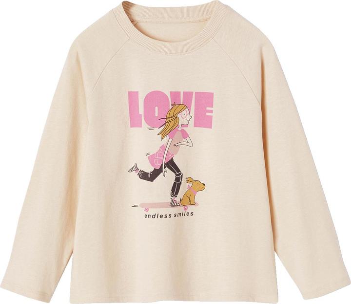 Produktbild Vertbaudet Mädchen Shirt mit Print und Recycling-Baumwolle (92)