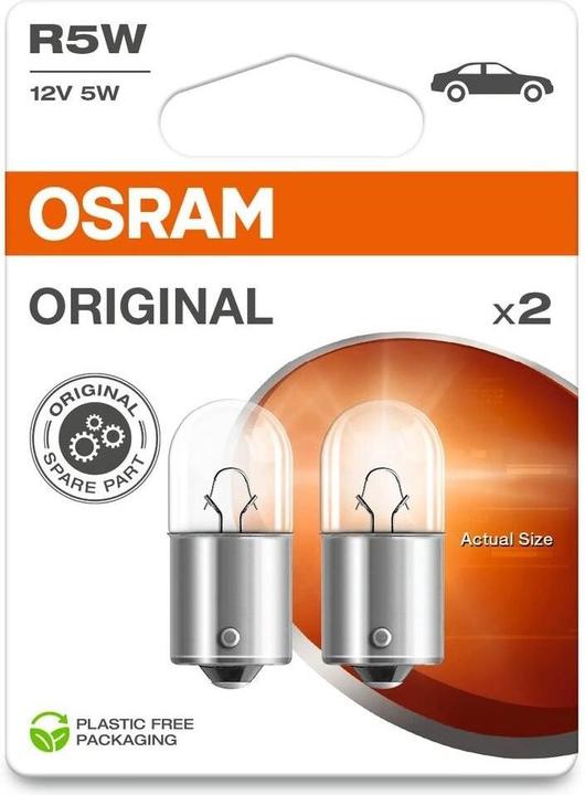 Produktbild Osram Original Signallampe W21/5W, 12V, Doppelblister (W21/5W)